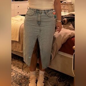 Abercrombie Denim Midi Skirt